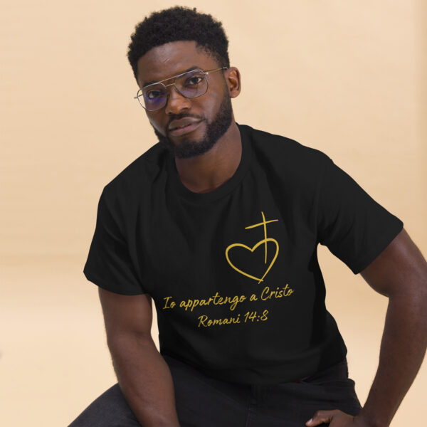 Io appartengo a Cristo Motiv Herz Kreuz | T-Shirt für alle – Bild 4