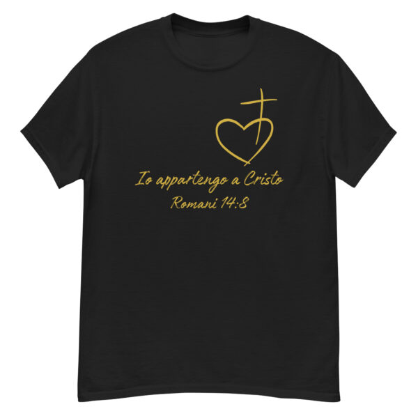Io appartengo a Cristo Motiv Herz Kreuz | T-Shirt für alle – Bild 6