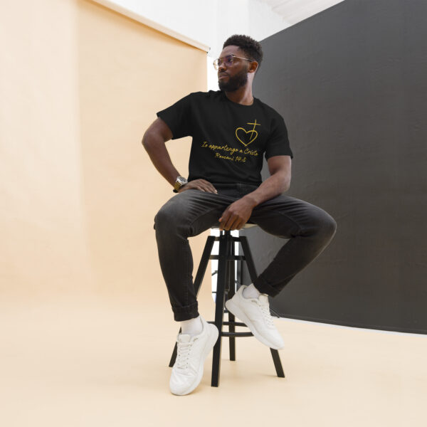 Io appartengo a Cristo Motiv Herz Kreuz | T-Shirt für alle – Bild 2