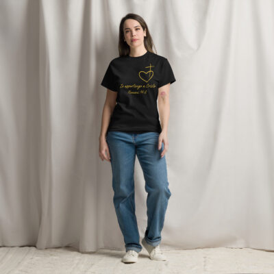 Io appartengo a Cristo Motiv Herz Kreuz | T-Shirt für alle