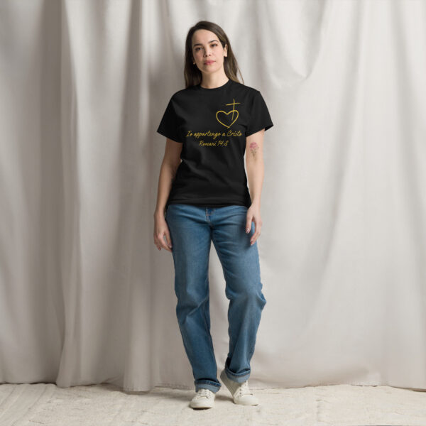 Io appartengo a Cristo Motiv Herz Kreuz | T-Shirt für alle