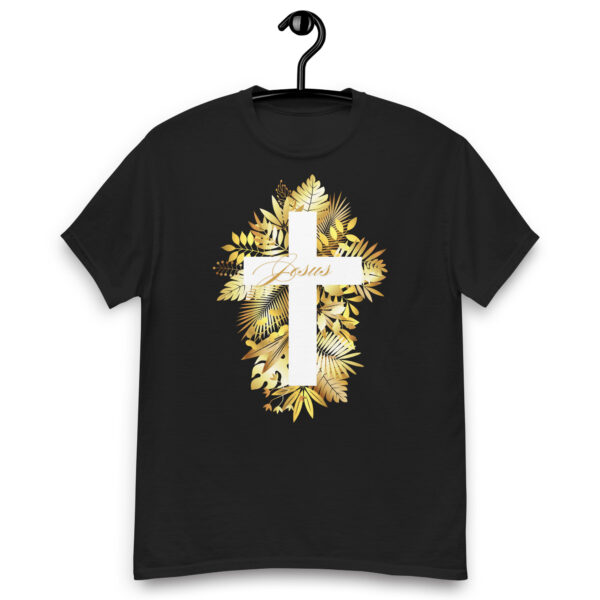 Kreuz der Herrlichkeit – Golden Leaf Edition | T-Shirt für alle – Bild 3
