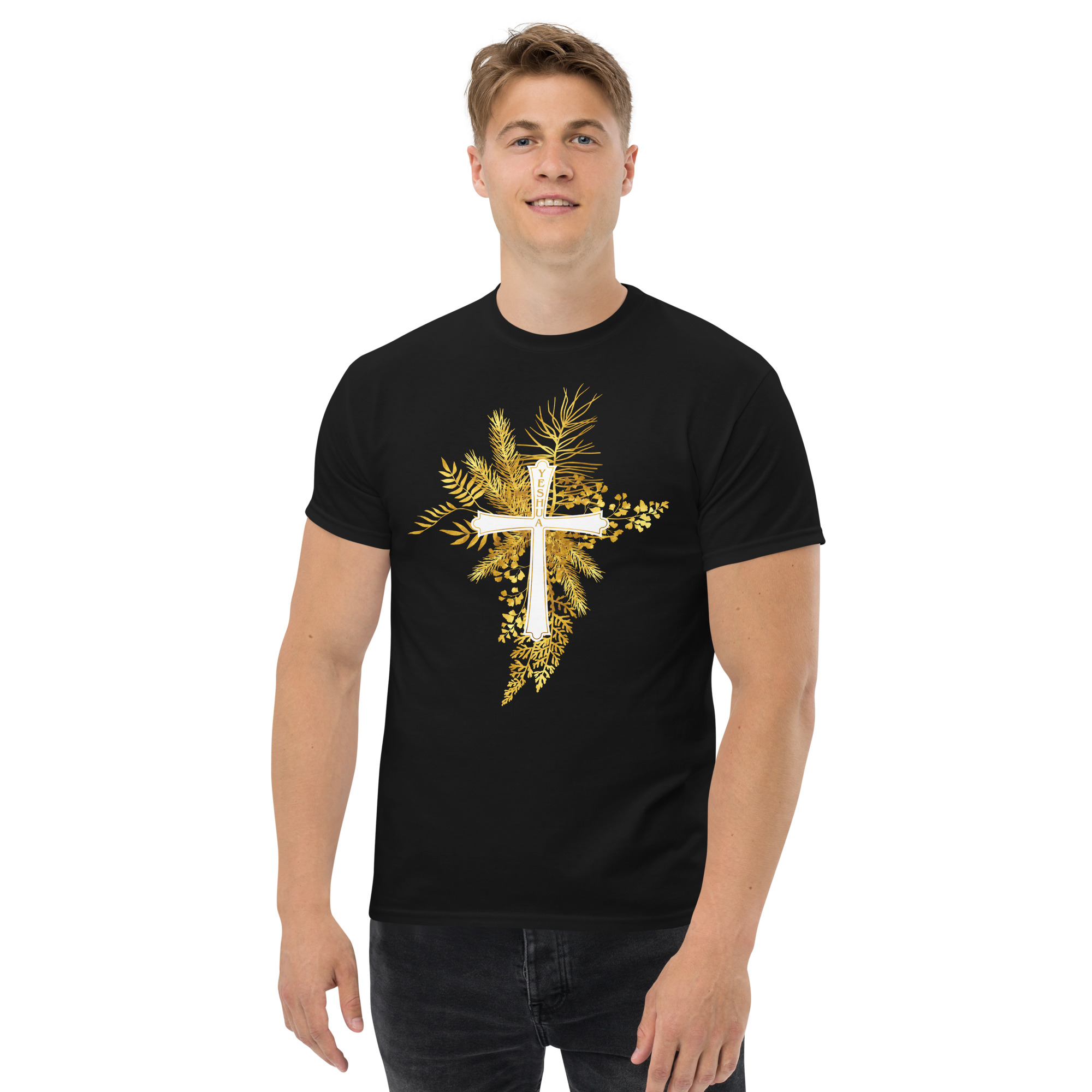 Yeshua – Golden Cross Edition | T-Shirt für alle – Bild 12