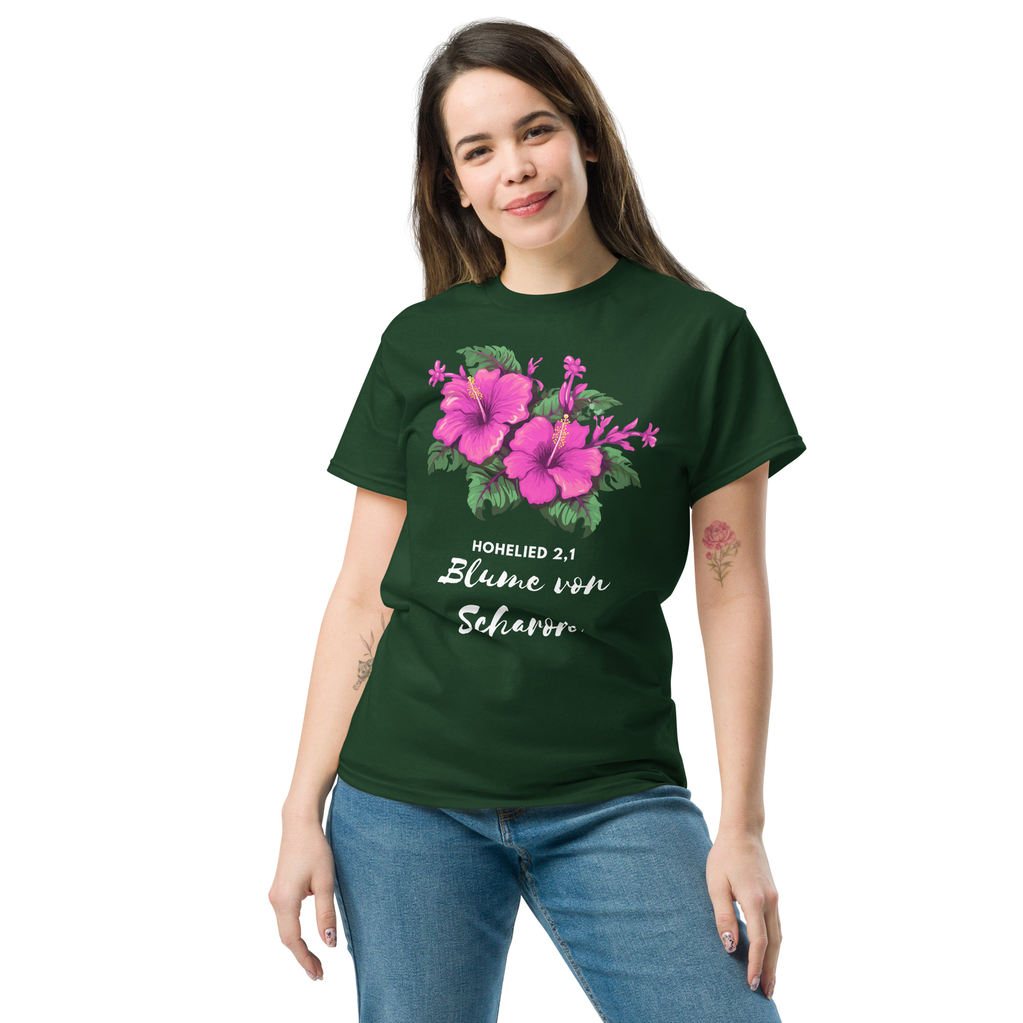 Hohelied 2,1 - Blume von Scharon | T-Shirt für alle – Bild 5