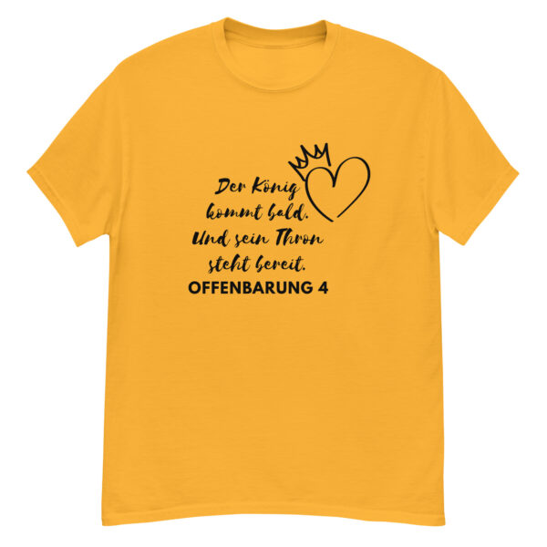 Der König kommt bald mit Motiv | T-Shirt für alle – Bild 23