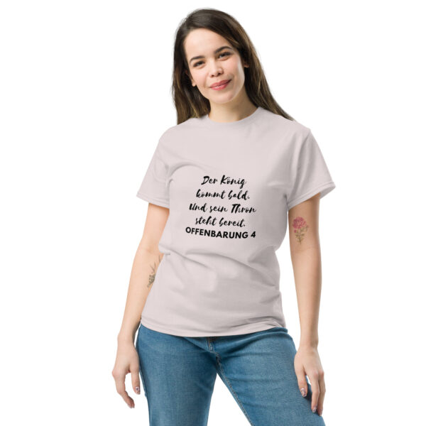 Ein Thron im Himmel – und Einer saß auf dem Thron | T-Shirt für alle | beidseitig bedruckt – Bild 33