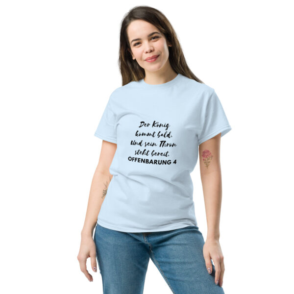 Ein Thron im Himmel – und Einer saß auf dem Thron | T-Shirt für alle | beidseitig bedruckt – Bild 34