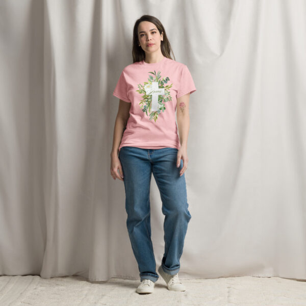 Kreuz der Herrlichkeit – Leaf Edition | T-Shirt für alle – Bild 2