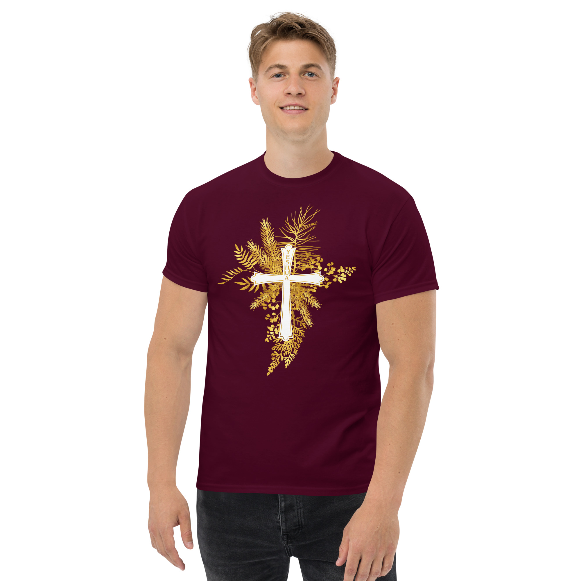 Yeshua – Golden Cross Edition | T-Shirt für alle – Bild 11