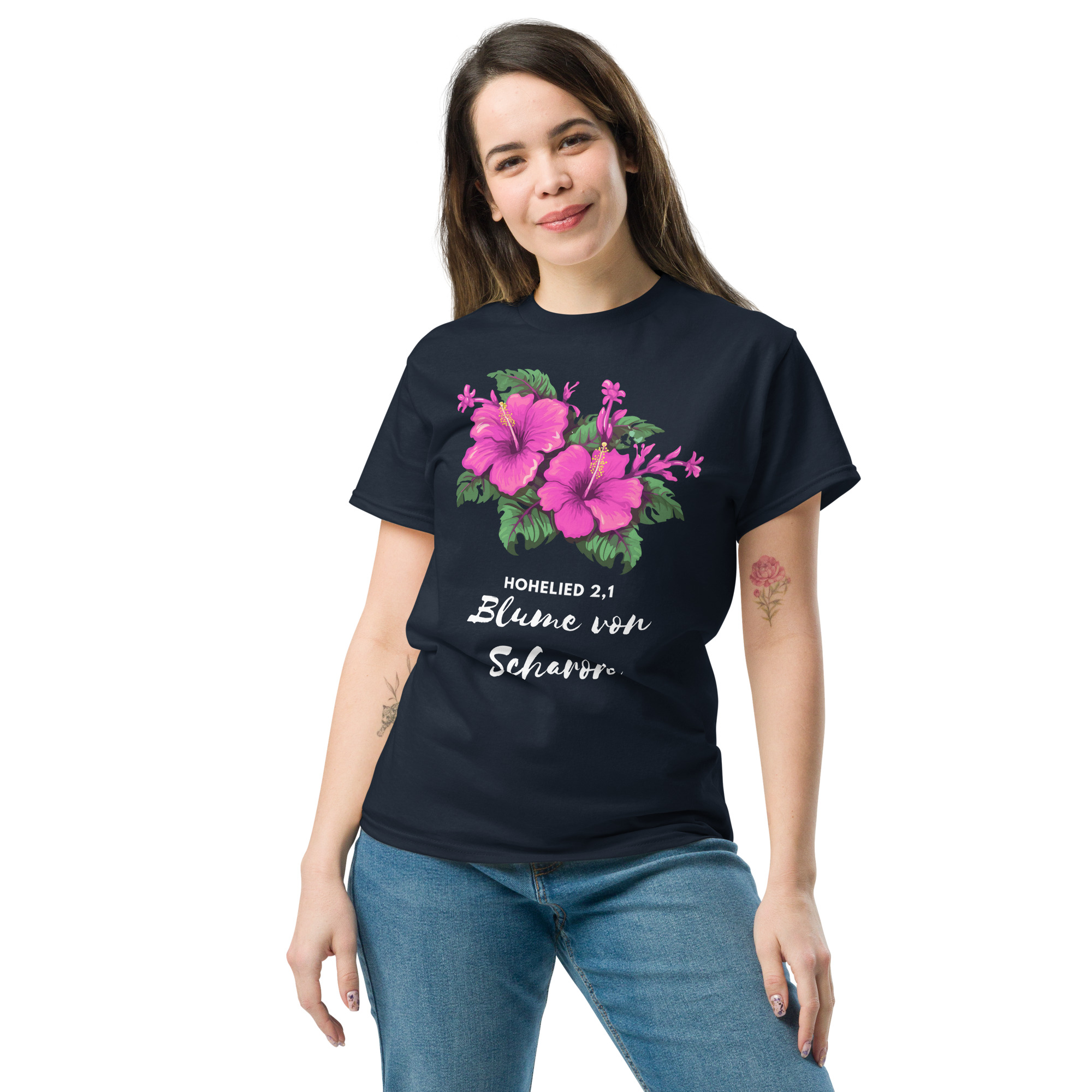 Hohelied 2,1 - Blume von Scharon | T-Shirt für alle – Bild 2