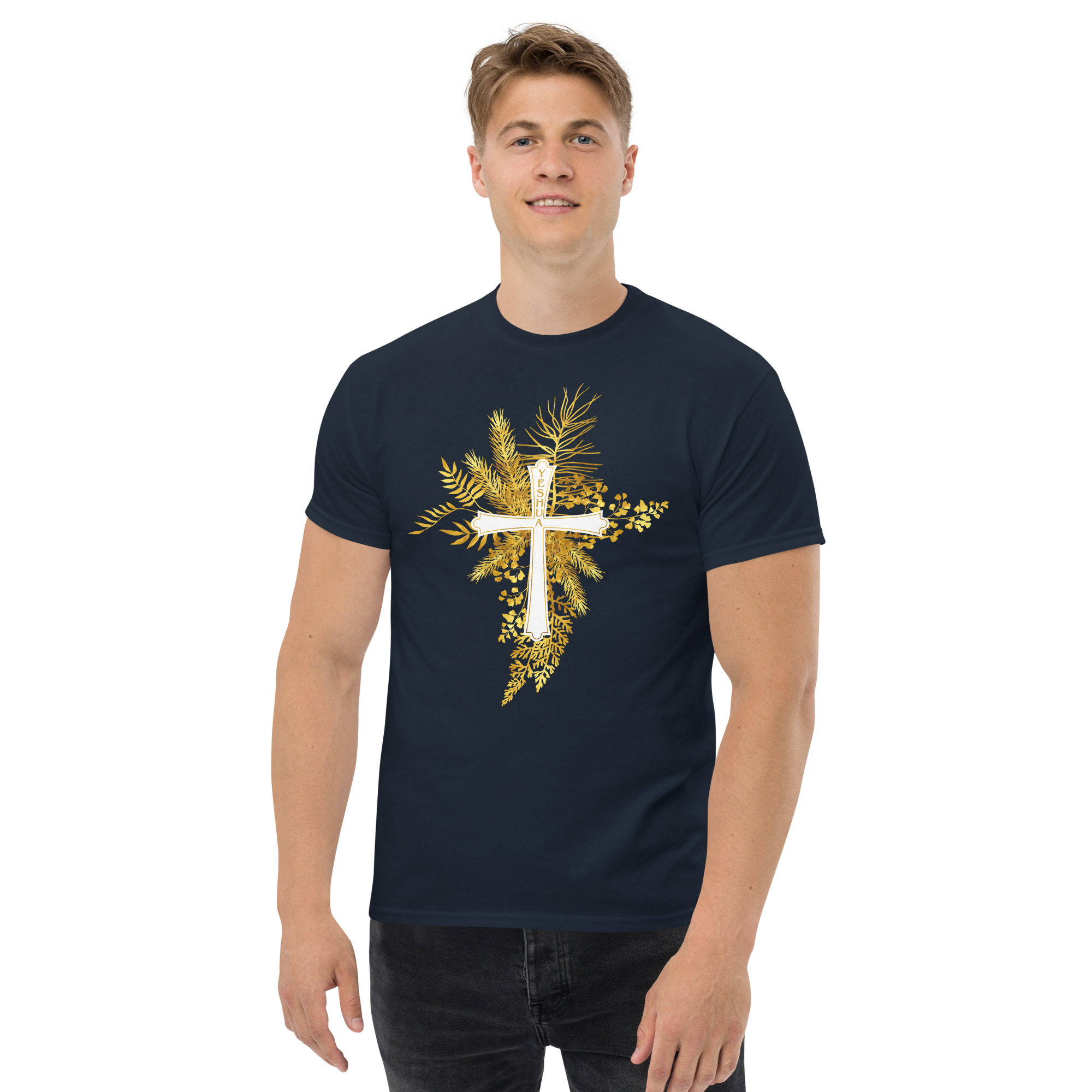 Yeshua – Golden Cross Edition | T-Shirt für alle – Bild 13
