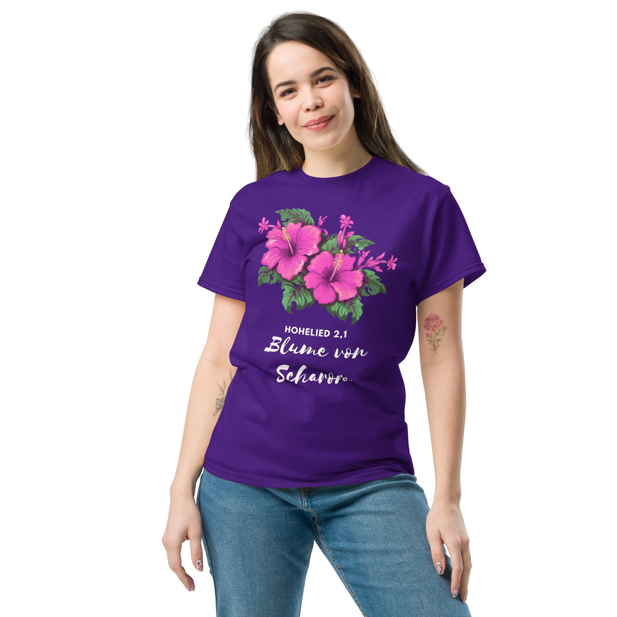 Hohelied 2,1 - Blume von Scharon | T-Shirt für alle – Bild 3