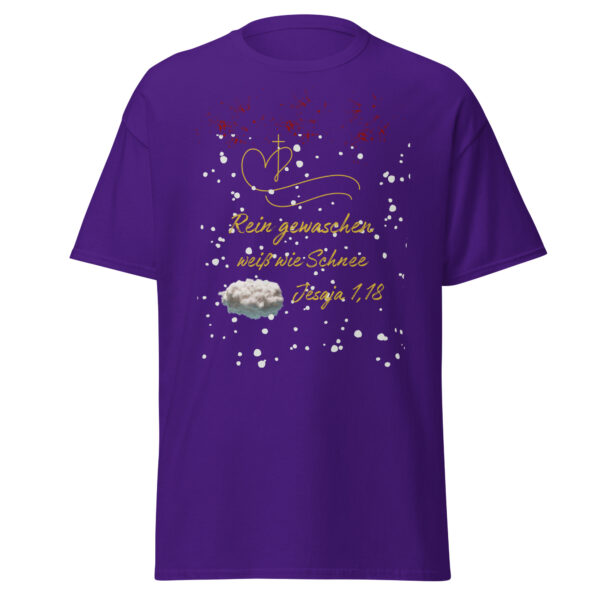 Rein gewaschen - Jesaja 1,18 | T-Shirt für alle – Bild 2