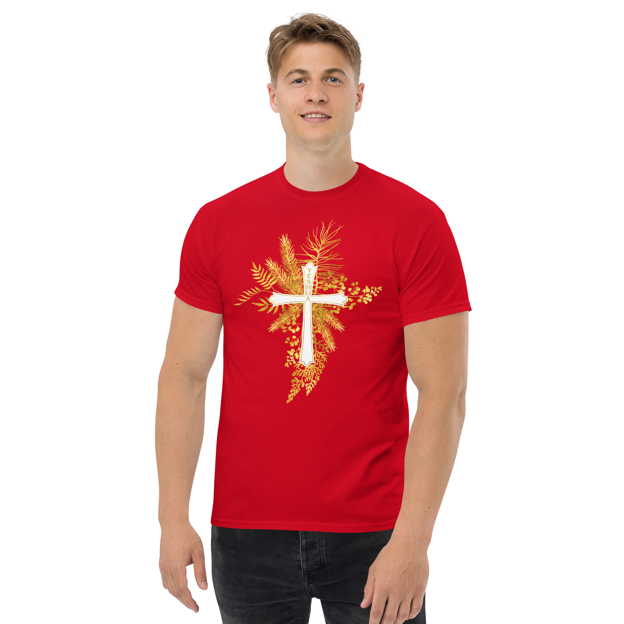 Yeshua – Golden Cross Edition | T-Shirt für alle – Bild 15