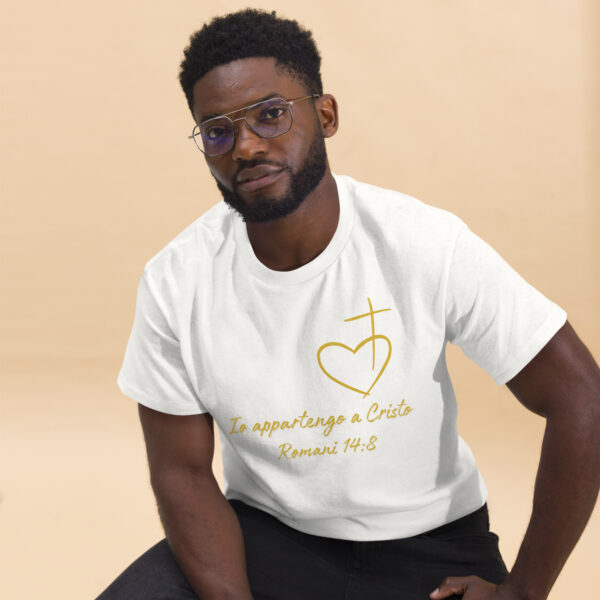 Io appartengo a Cristo Motiv Herz Kreuz | T-Shirt für alle – Bild 5