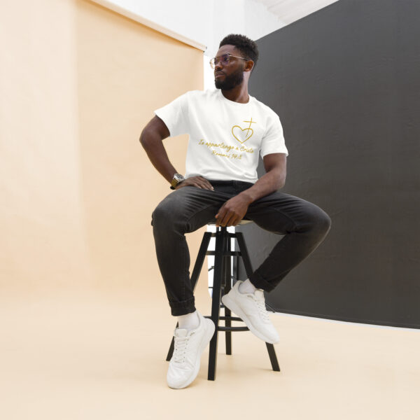 Io appartengo a Cristo Motiv Herz Kreuz | T-Shirt für alle – Bild 3