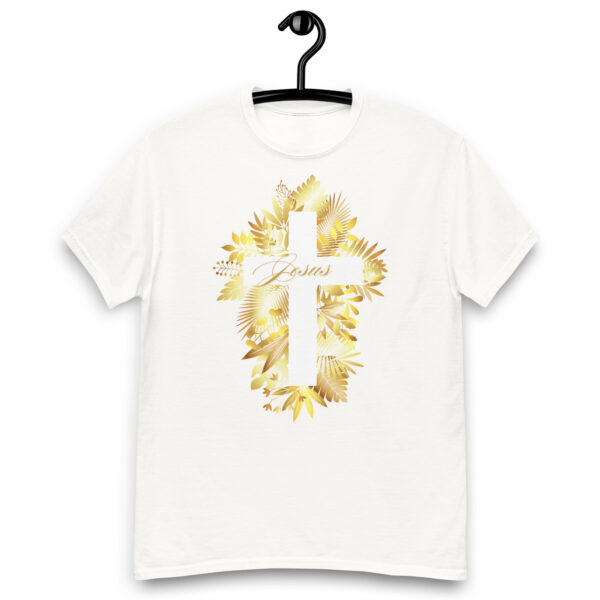Kreuz der Herrlichkeit – Golden Leaf Edition | T-Shirt für alle – Bild 4
