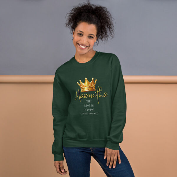 Maranatha The King is Coming – 1 Corinthians 16:22 | Pullover für alle – Bild 6