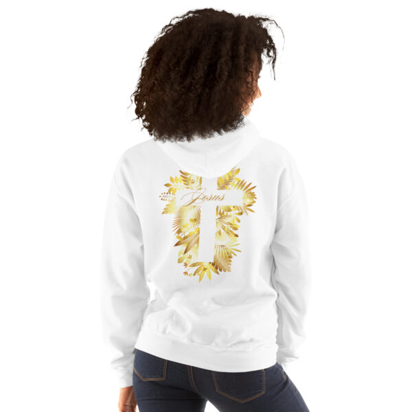 Kreuz der Herrlichkeit – Golden Leaf Edition | Kapuzenpullover für alle – Bild 2