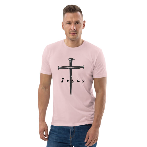 Jesus – Kreuz aus Nägeln | Bio-Baumwolle T-Shirt für alle – Bild 19