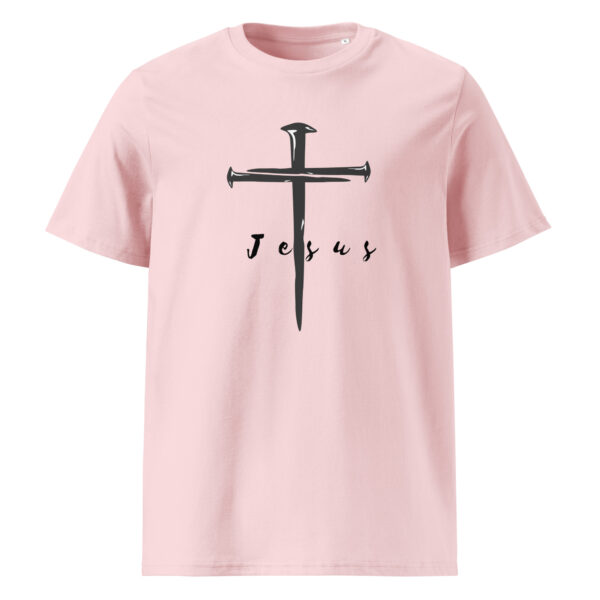 Jesus – Kreuz aus Nägeln | Bio-Baumwolle T-Shirt für alle – Bild 8