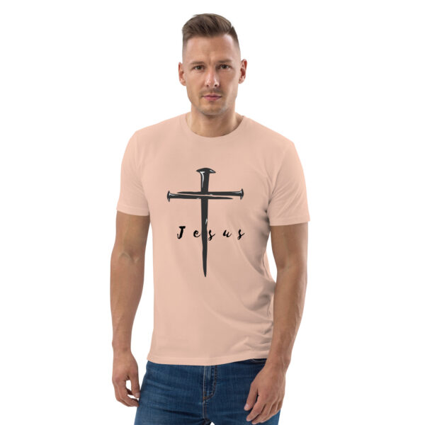 Jesus – Kreuz aus Nägeln | Bio-Baumwolle T-Shirt für alle – Bild 18