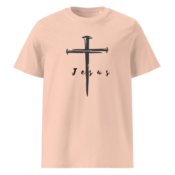 Jesus – Kreuz aus Nägeln | Bio-Baumwolle T-Shirt für alle – Bild 5