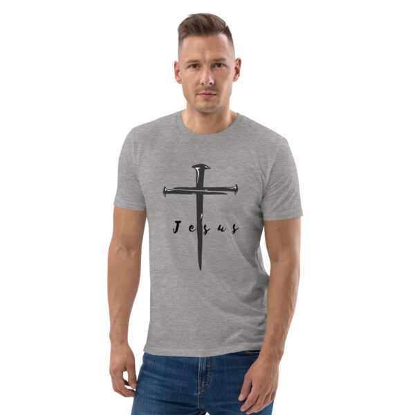 Jesus – Kreuz aus Nägeln | Bio-Baumwolle T-Shirt für alle – Bild 16