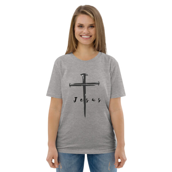 Jesus – Kreuz aus Nägeln | Bio-Baumwolle T-Shirt für alle – Bild 10