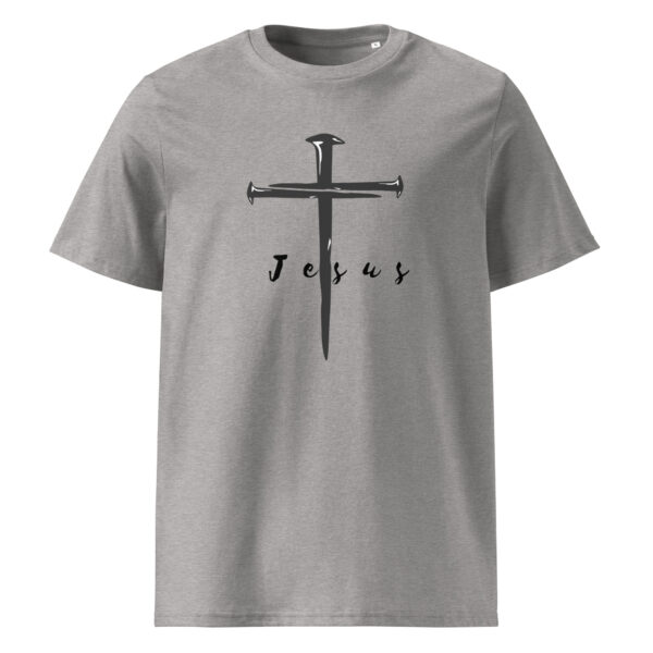 Jesus – Kreuz aus Nägeln | Bio-Baumwolle T-Shirt für alle – Bild 3