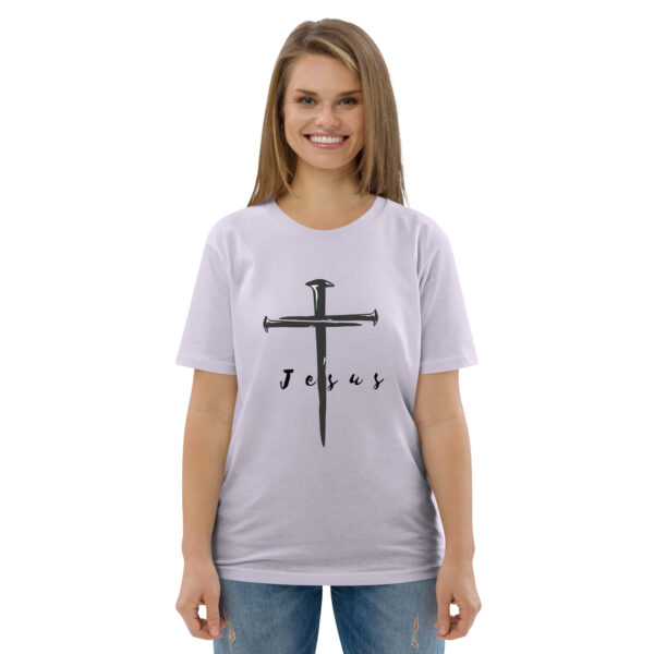 Jesus – Kreuz aus Nägeln | Bio-Baumwolle T-Shirt für alle – Bild 13