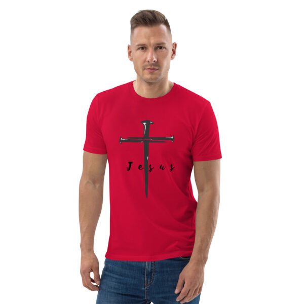 Jesus – Kreuz aus Nägeln | Bio-Baumwolle T-Shirt für alle – Bild 15