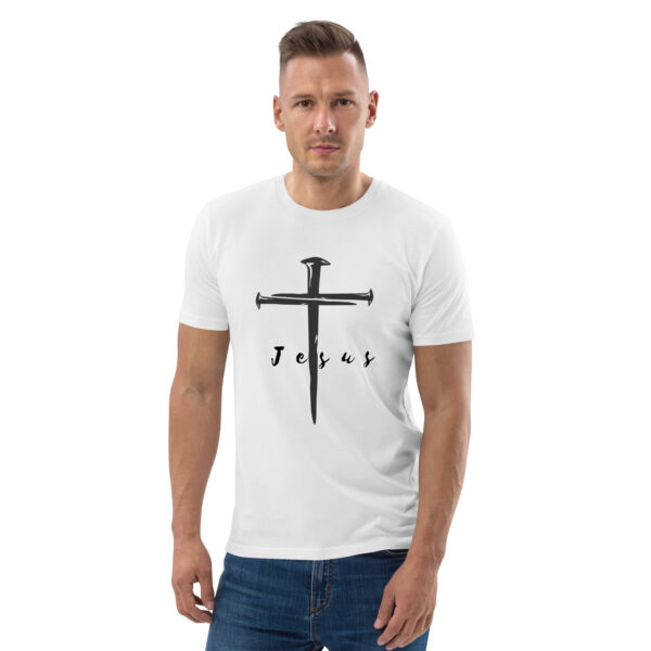 Jesus – Kreuz aus Nägeln | Bio-Baumwolle T-Shirt für alle – Bild 21