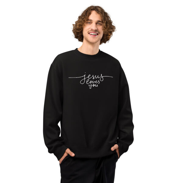 Jesus Loves You - Schwerer Oversized Pullover