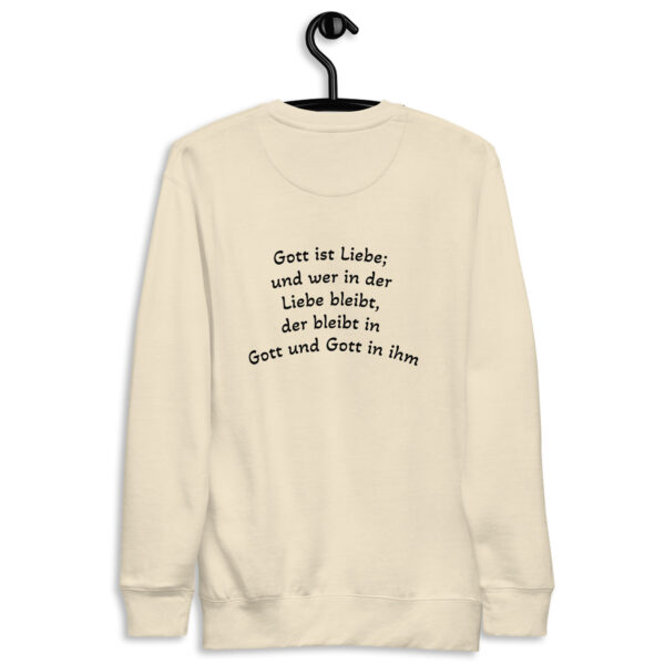 Gott ist Liebe Motiv 2 - Premium-Pullover für alle – Bild 23