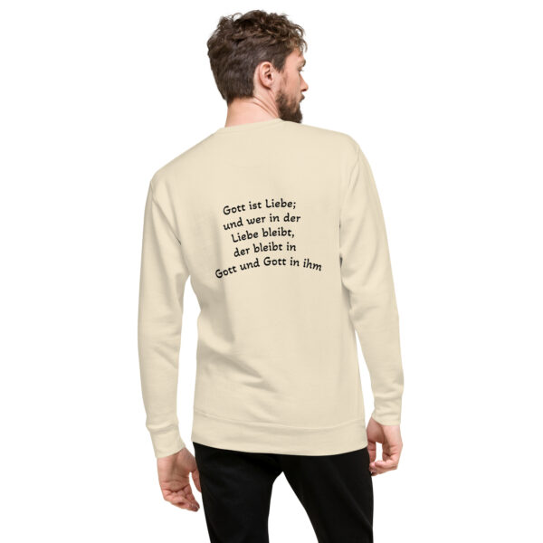 Gott ist Liebe Motiv 2 - Premium-Pullover für alle – Bild 7