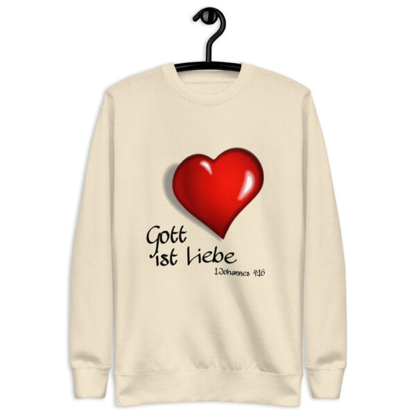 Gott ist Liebe Motiv 2 - Premium-Pullover für alle – Bild 19