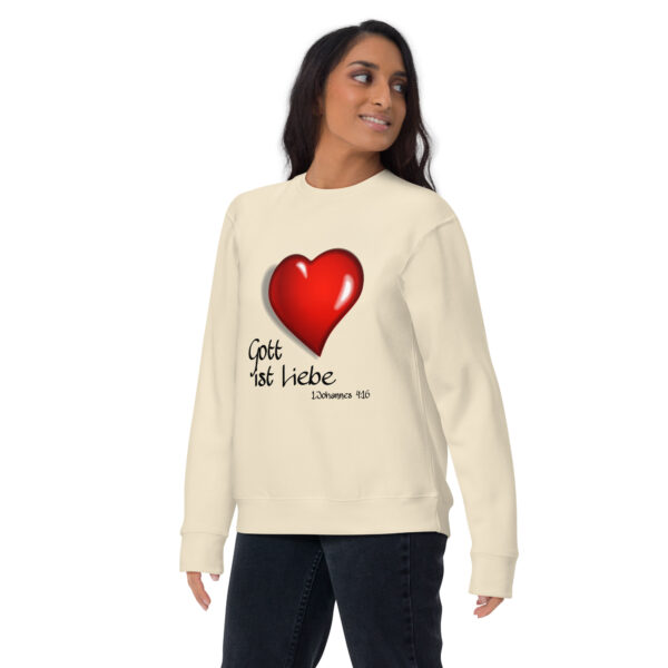 Gott ist Liebe Motiv 2 - Premium-Pullover für alle – Bild 11