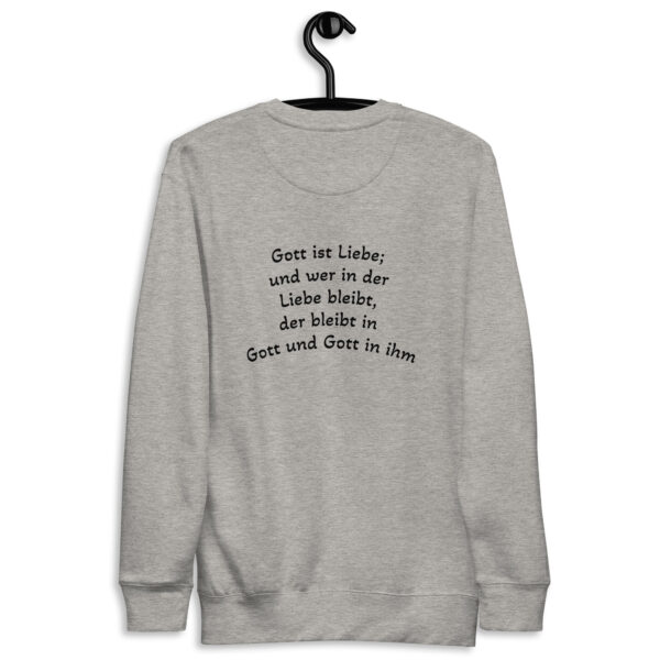 Gott ist Liebe Motiv 2 - Premium-Pullover für alle – Bild 22