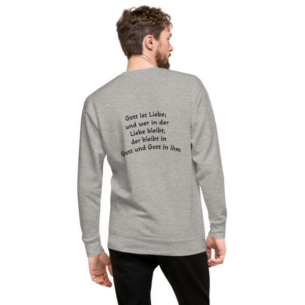 Gott ist Liebe Motiv 2 - Premium-Pullover für alle – Bild 6