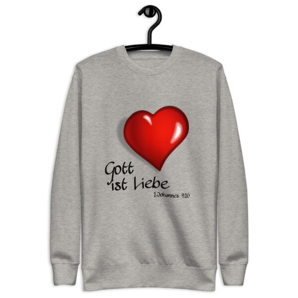 Gott ist Liebe Motiv 2 - Premium-Pullover für alle – Bild 18