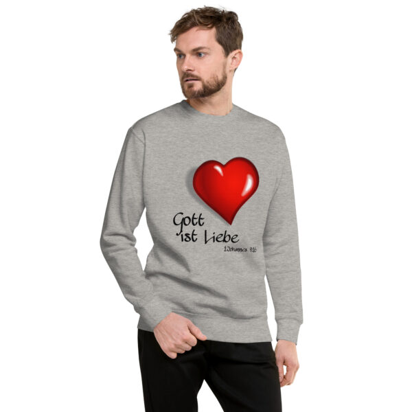 Gott ist Liebe Motiv 2 - Premium-Pullover für alle – Bild 2