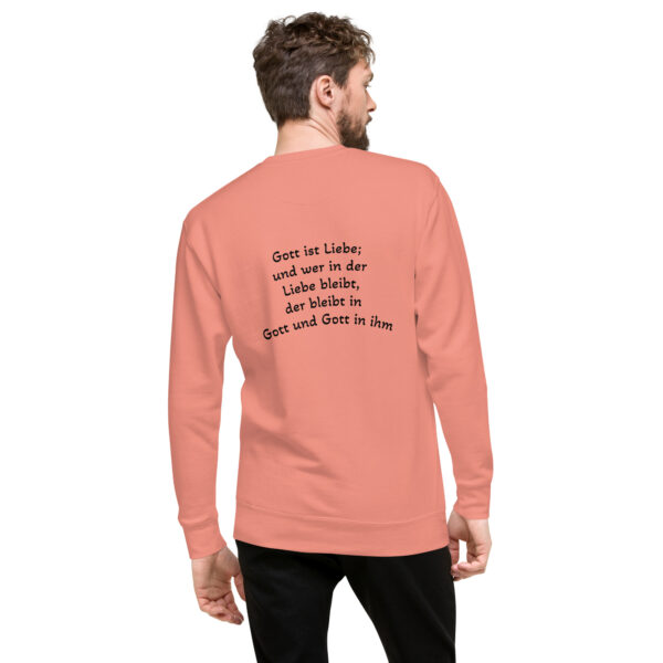 Gott ist Liebe Motiv 2 - Premium-Pullover für alle – Bild 5