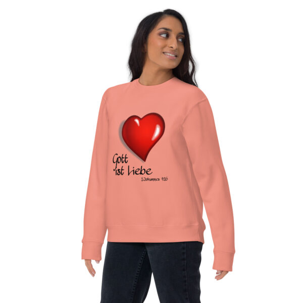 Gott ist Liebe Motiv 2 - Premium-Pullover für alle – Bild 9