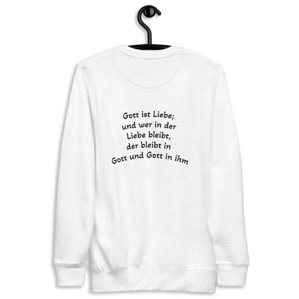 Gott ist Liebe Motiv 2 - Premium-Pullover für alle – Bild 24