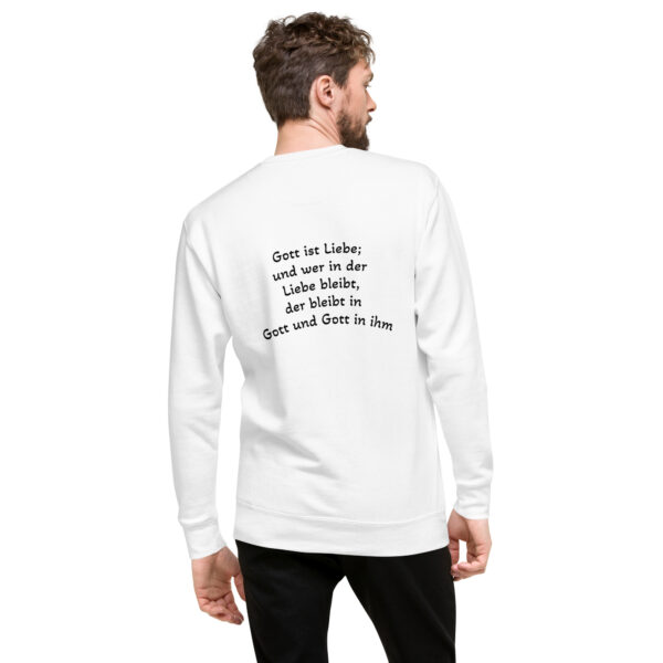 Gott ist Liebe Motiv 2 - Premium-Pullover für alle – Bild 8