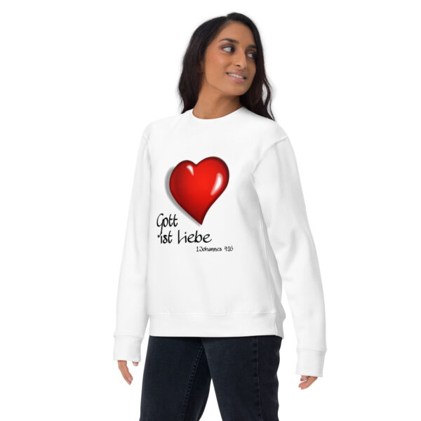 Gott ist Liebe Motiv 2 - Premium-Pullover für alle – Bild 12