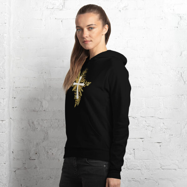 Yeshua – Golden Cross Edition | Kapuzenpullover für alle | beidseitig bedruckt – Bild 3