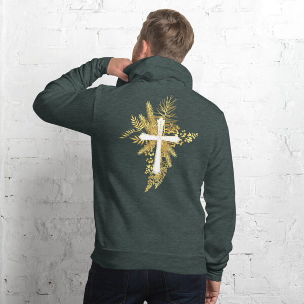 Yeshua – Golden Cross Edition | Kapuzenpullover für alle | beidseitig bedruckt – Bild 15