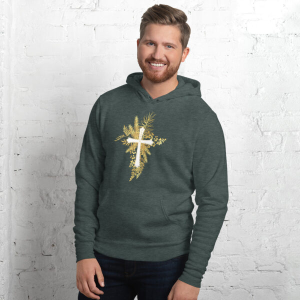Yeshua – Golden Cross Edition | Kapuzenpullover für alle | beidseitig bedruckt – Bild 14